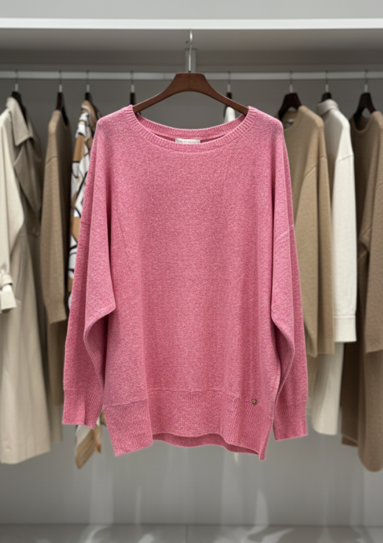 Pull col rond en maille douce - 521BD53045