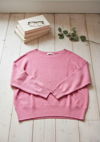 Pull col rond en maille douce -  521BD53045