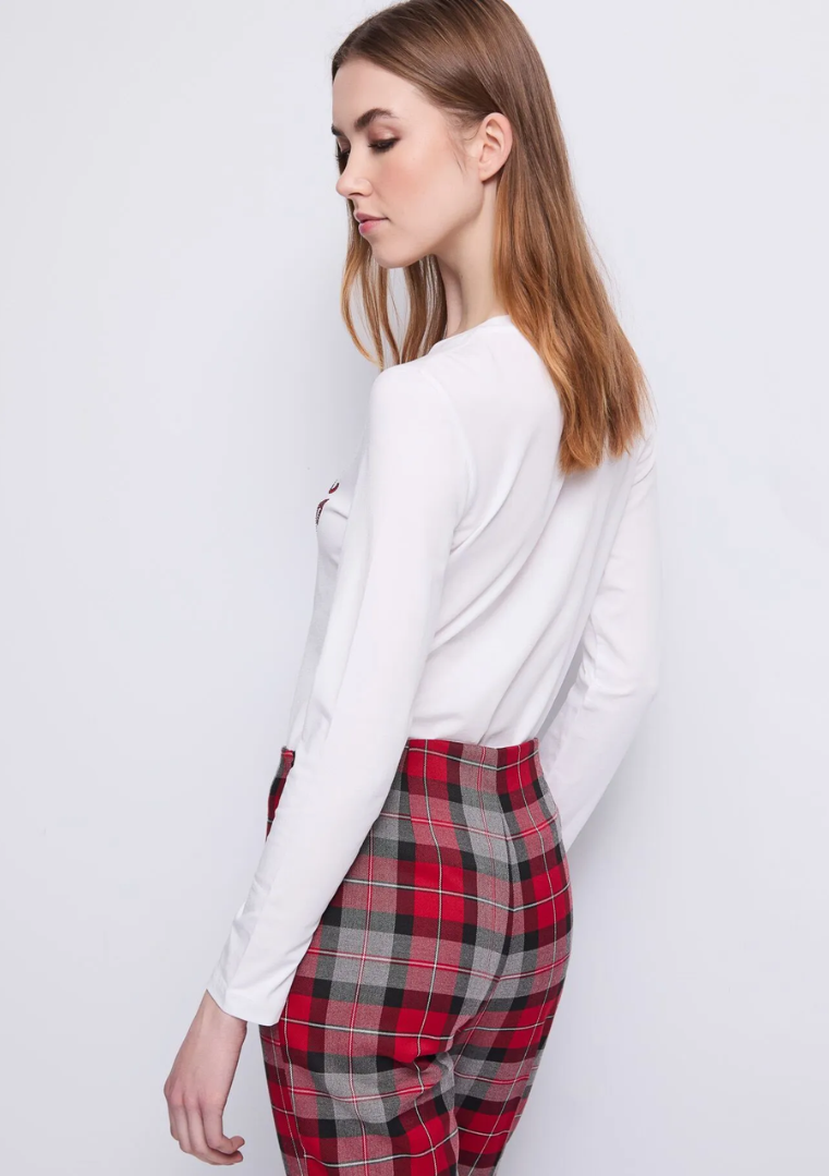 T-shirt femme avec imprimé lettrage - 521BD64022