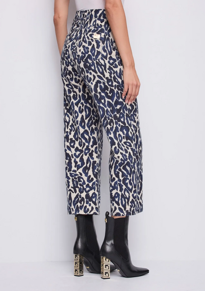 Jeans femme à imprimé animal - 521BD25019