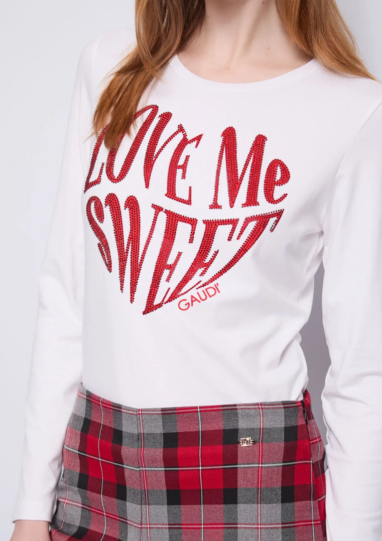 T-shirt femme avec imprimé lettrage - 521BD64022