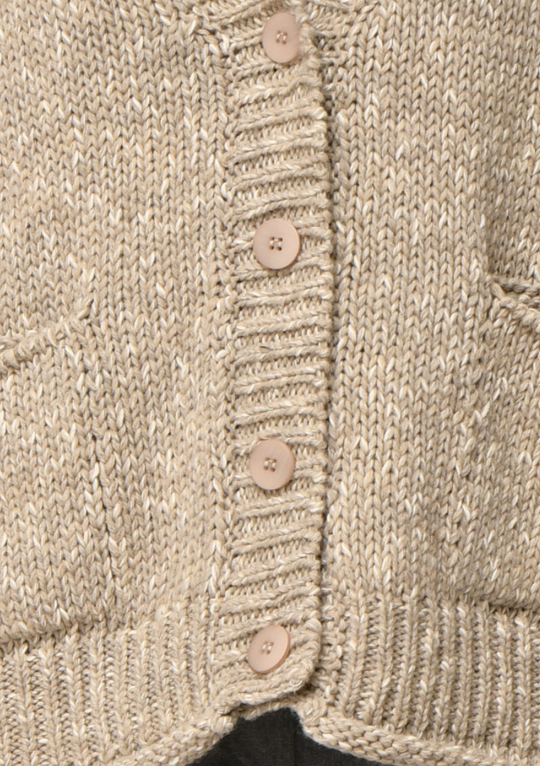 Gilet CRUZI col V en maille chinée