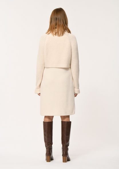 Robe EXILIA pull col bénitier en maille