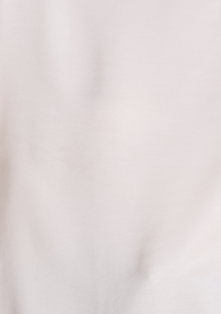 Top blanc ELTON ample en satin manches longues