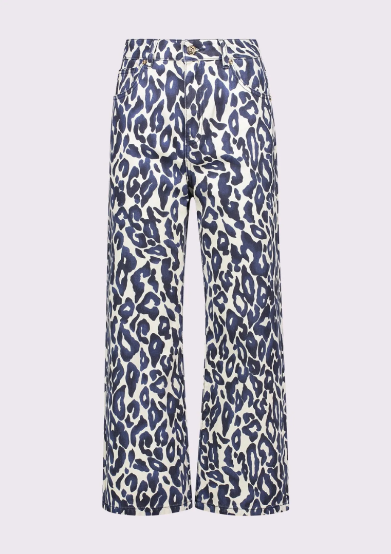Jeans femme à imprimé animal - 521BD25019