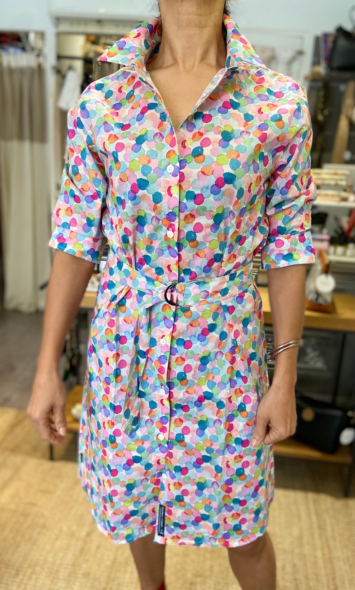 Robe chemise MALESPINAROB coton imprimé